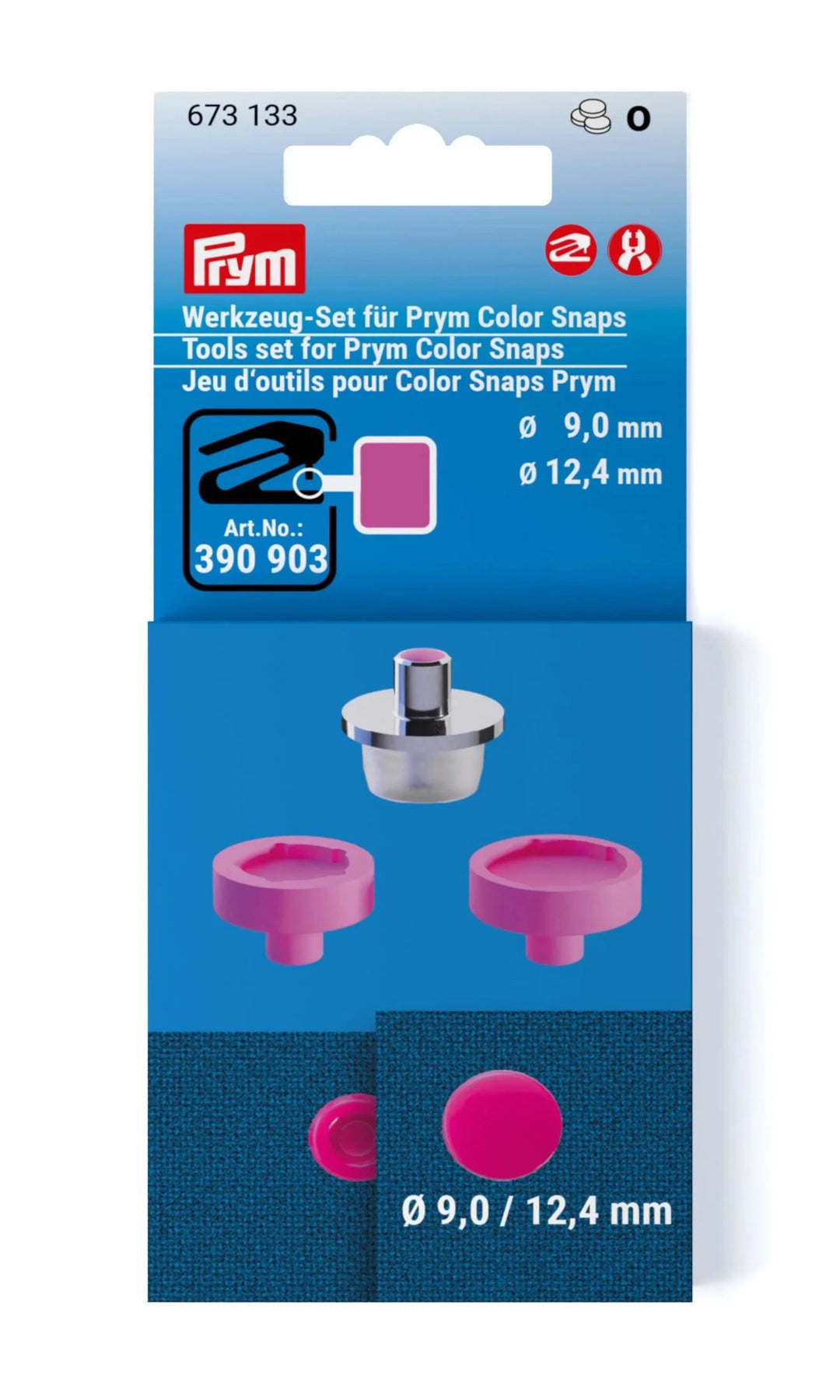 Werkzeug-Set für Color Snaps 9+12,4mm