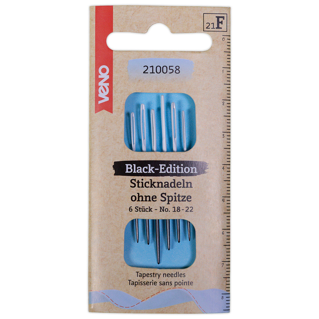 Veno Sticknadeln ohne Spitze Black Edition