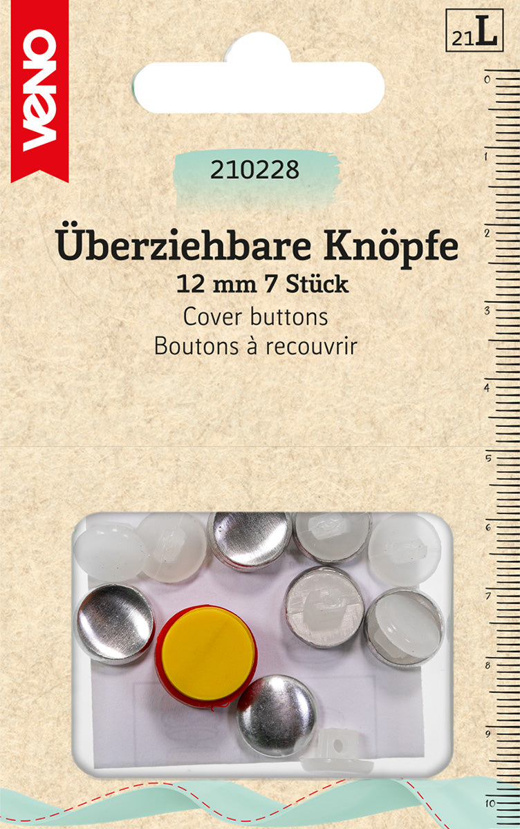 Veno - Überziehbare Knöpfe 12mm