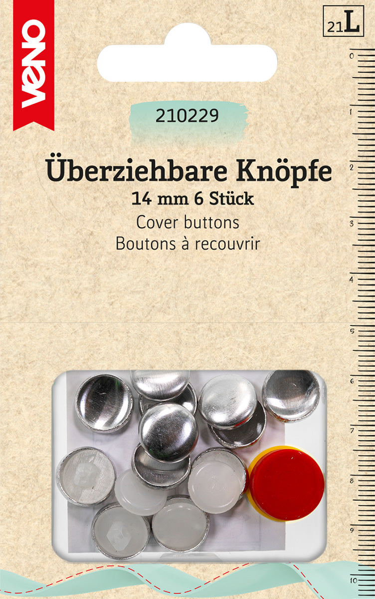Veno - Überziehbare Knöpfe 14mm