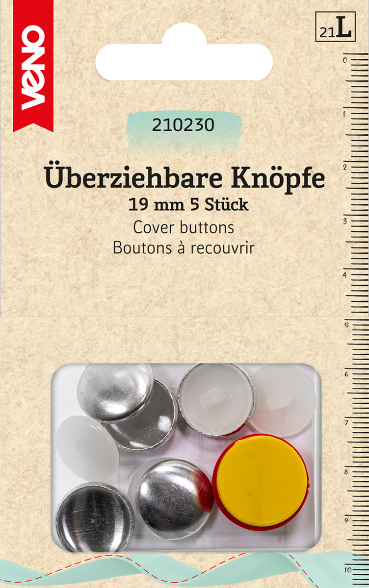 Veno - Überziehbare Knöpfe 19mm