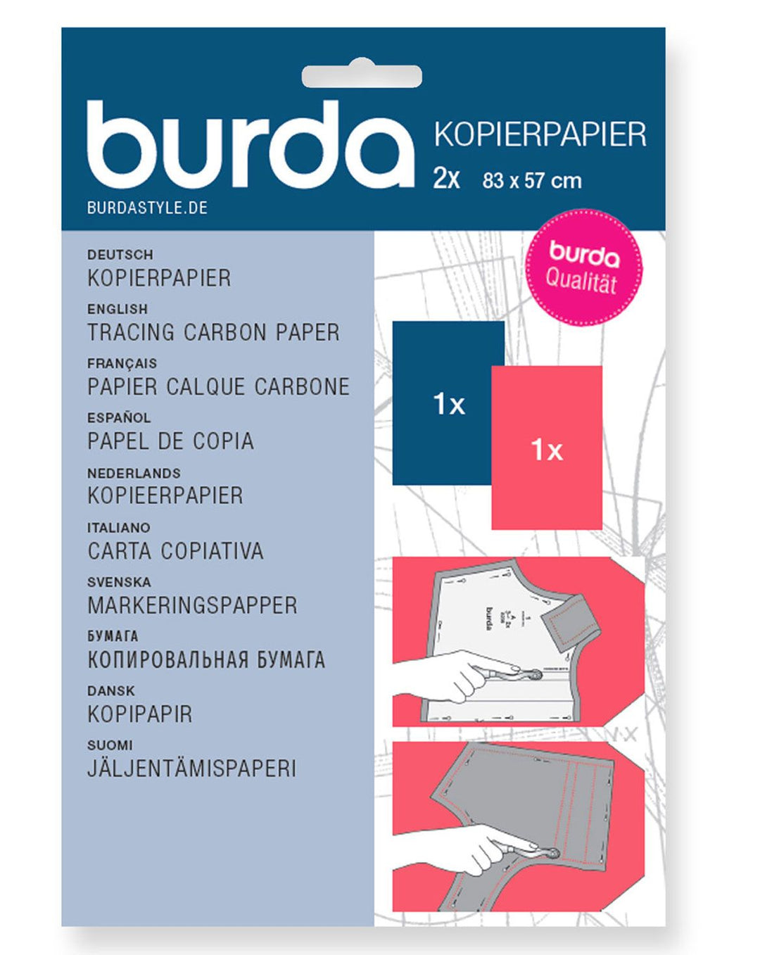 Burda Kopierpapier blau