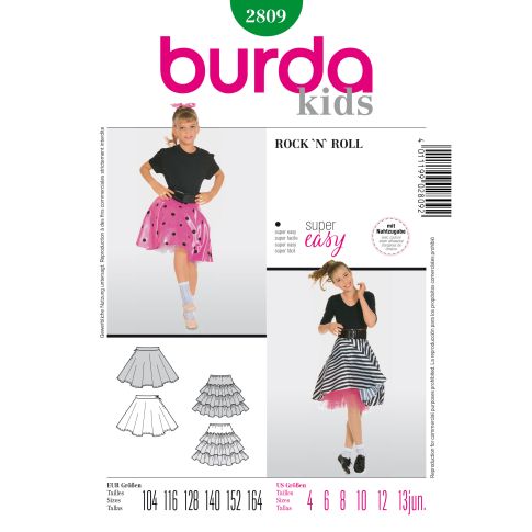 Burda Schnittmuster 2809