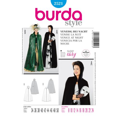 Burda Schnittmuster 2521