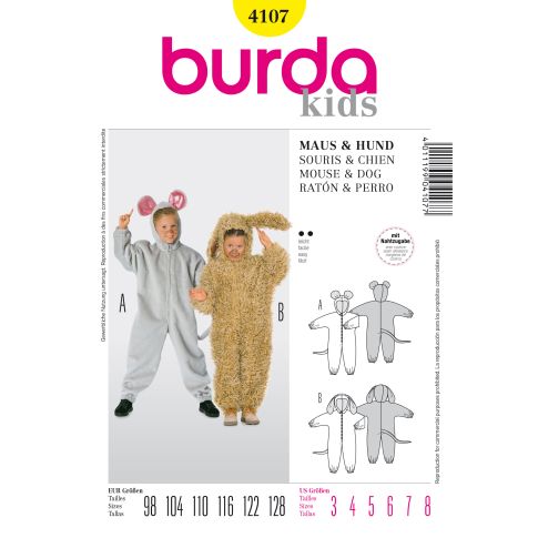 Burda Schnittmuster 4107