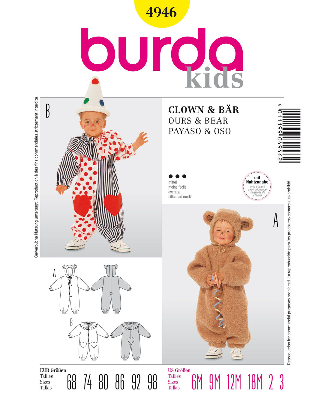 Burda Schnittmuster 4946