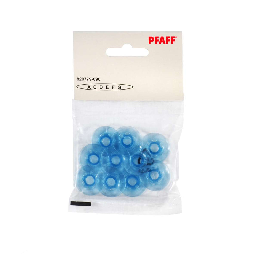 Pfaff Spulen 10er Pack blau