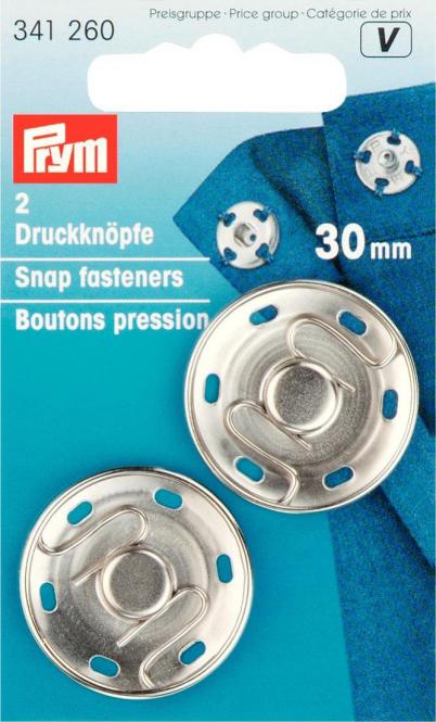 Druckknöpfe Metall silber