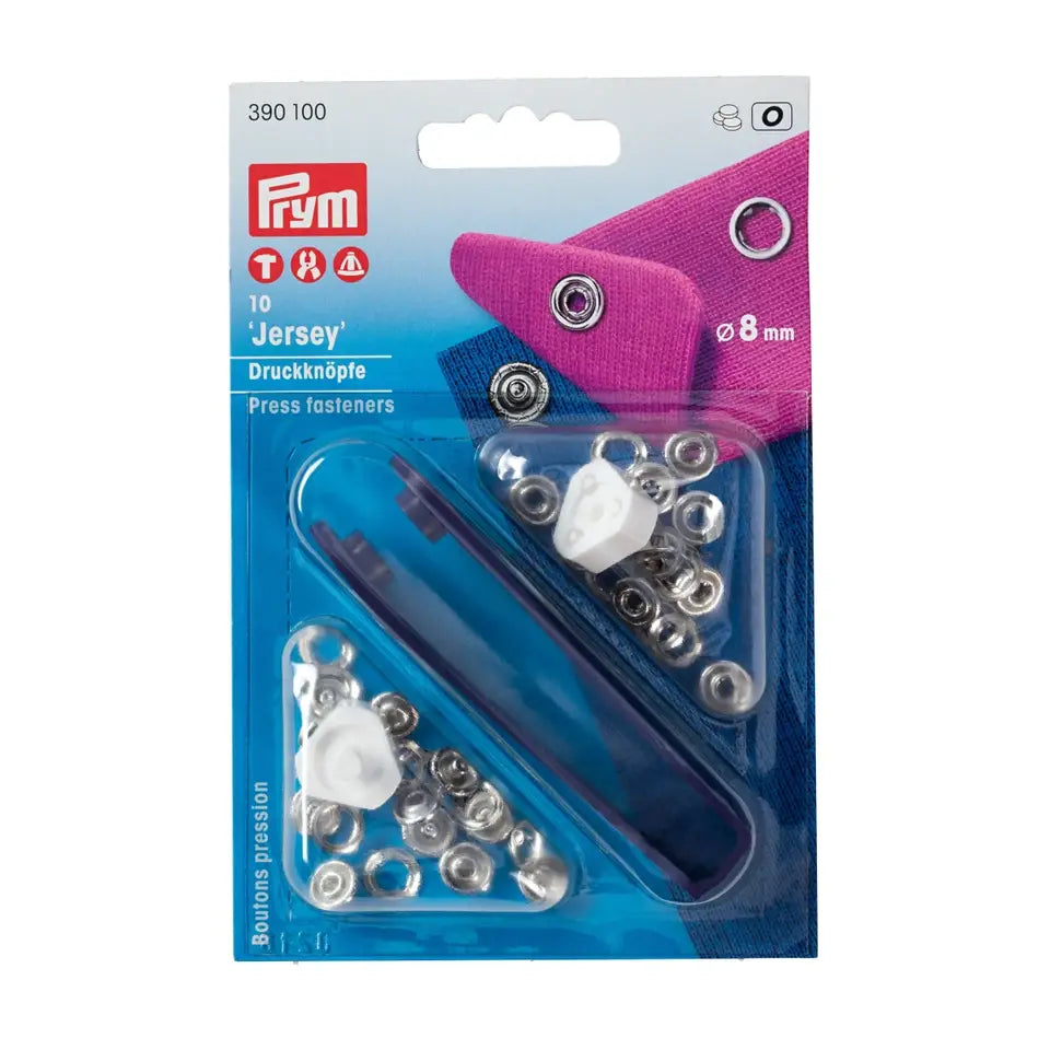 Druckknopf Jersey 8mm
