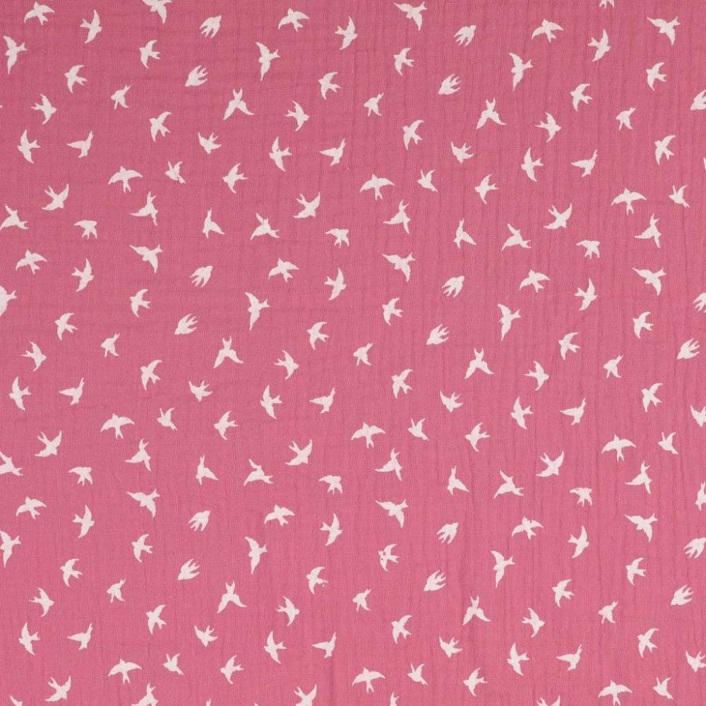 Musselin - Vogel Rosa