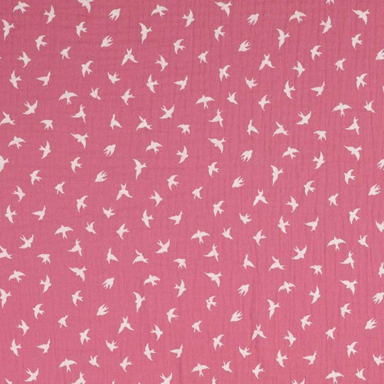 Musselin - Vogel Rosa