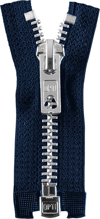 Zipper Silver Metal - 50cm divisible