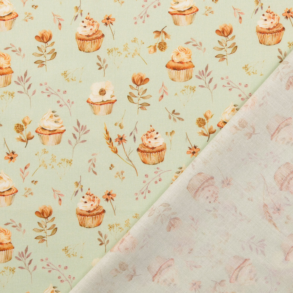 Baumwolle - Cupcake Mint