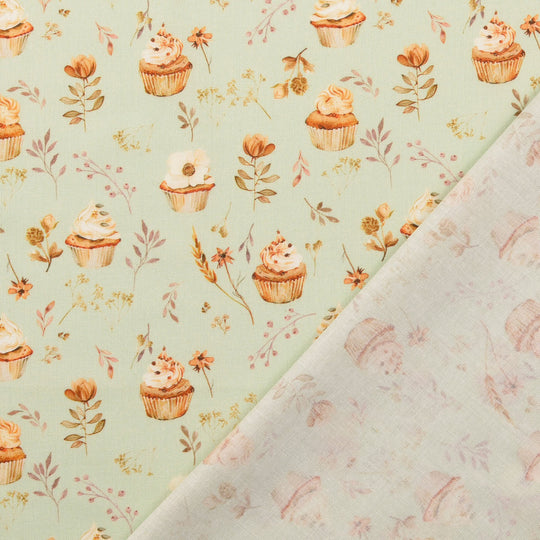 Baumwolle - Cupcake Mint