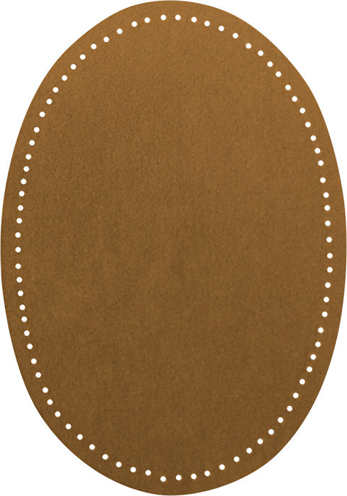 2 iron-on patches imitation suede