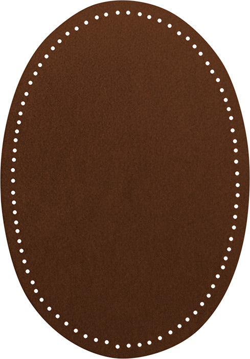 2 iron-on patches imitation suede