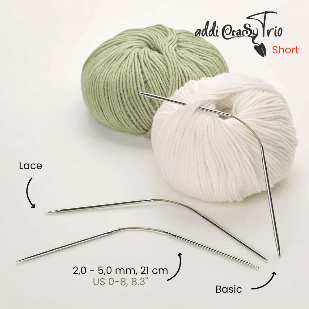 Addy CrasyTrio Short flexibles Nadelspiel