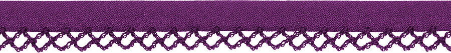 Schrägband mit Häkelkante
