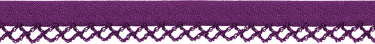 Schrägband mit Häkelkante