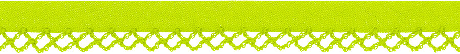 Schrägband mit Häkelkante