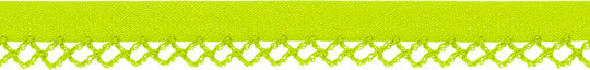 Schrägband mit Häkelkante