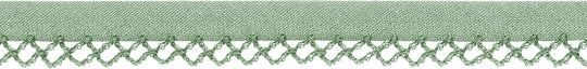 Schrägband mit Häkelkante