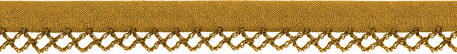 Schrägband mit Häkelkante