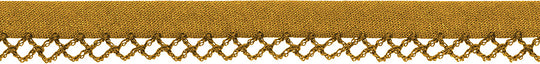 Schrägband mit Häkelkante