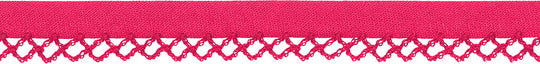 Schrägband mit Häkelkante