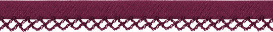 Schrägband mit Häkelkante