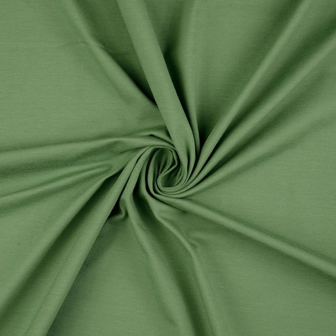 Baumwolljersey Uni Col.4032 (Olivgrün)
