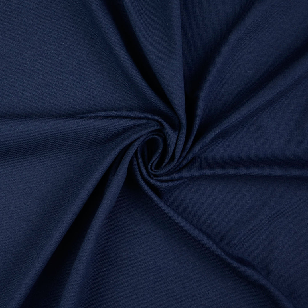 Baumwolljersey Uni Col.5026 (Marineblau)