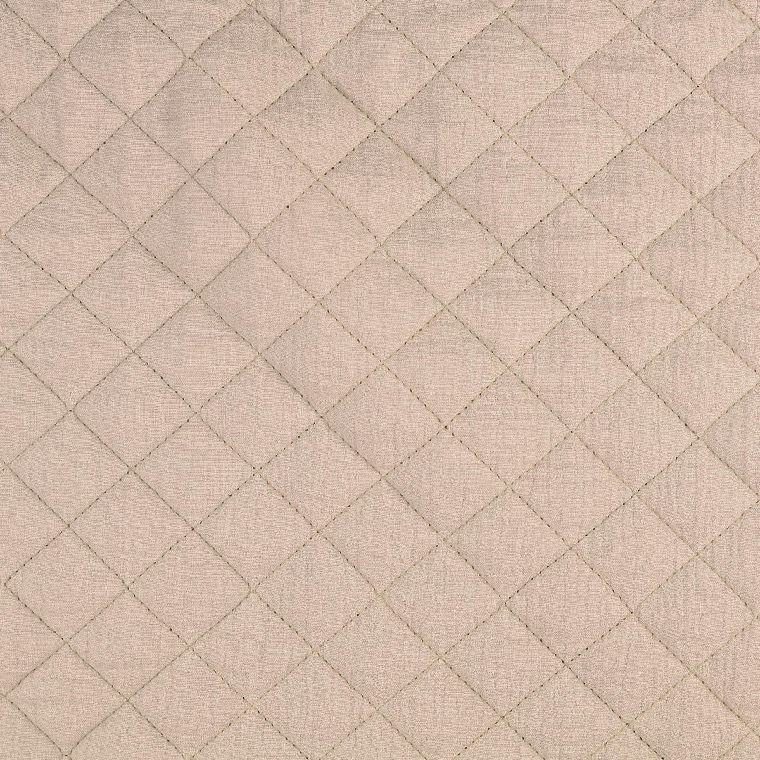 Double Gauze Stepper Blau, Beige