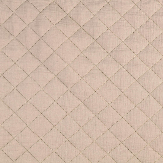 Double Gauze Stepper Blau, Beige