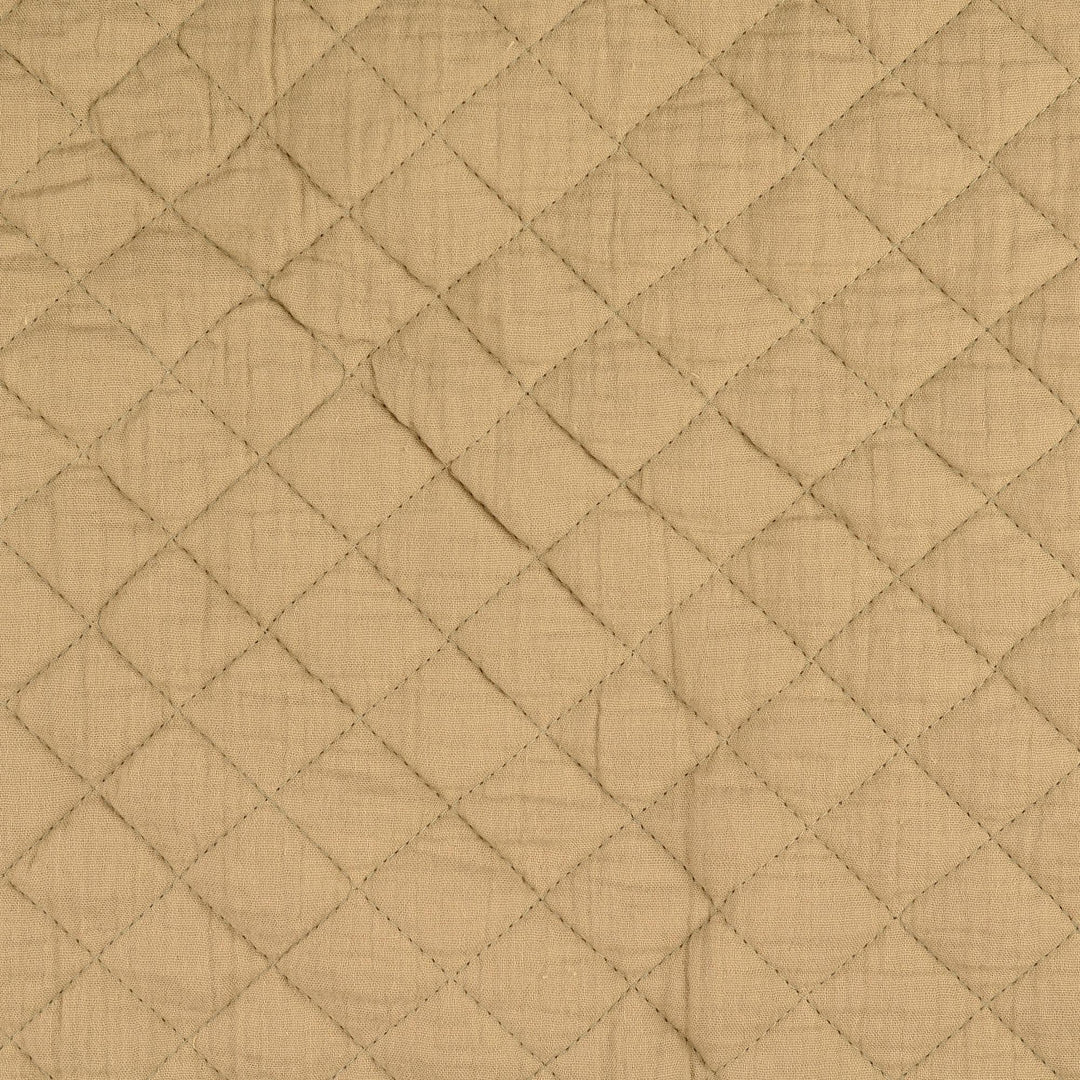 Double Gauze Stepper Grün,Beige