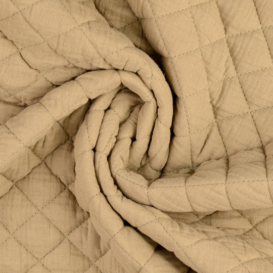 Double Gauze Stepper Grün,Beige