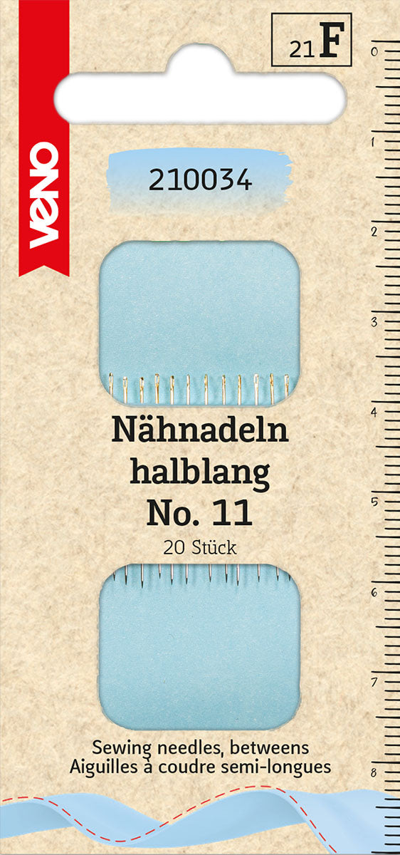 Short sewing needles No. 11