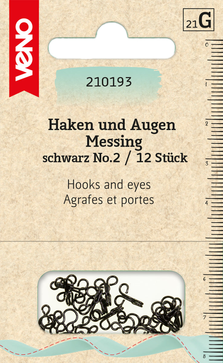 Haken und Augen versch. Größen