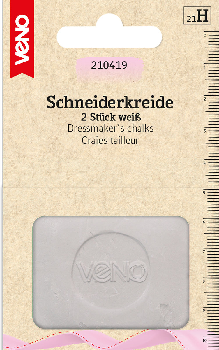 Schneiderkreide 2 Stück weiß