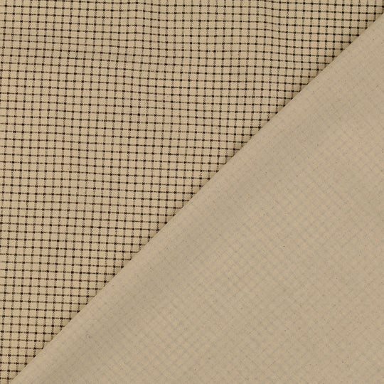 Baumwolle - Karo Natur/Beige