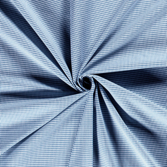 Baumwolle - Vichy Karo Jeansblau