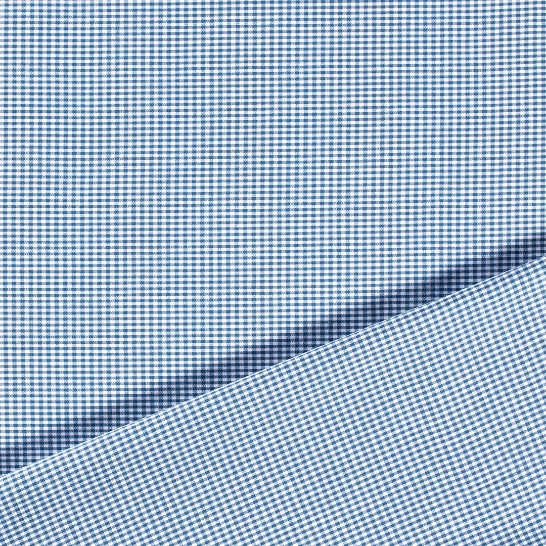 Baumwolle - Vichy Karo Jeansblau