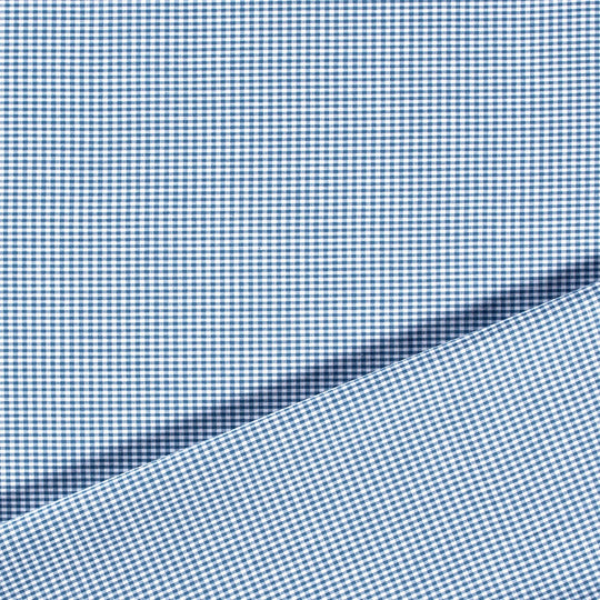 Baumwolle - Vichy Karo Jeansblau