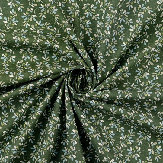 Cotton - Fir green leaves