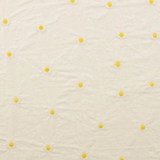 Cotton Embroidery - Yellow Flowers