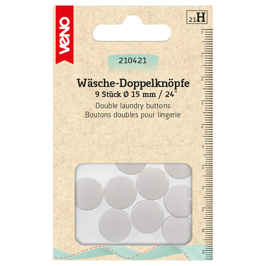 Laundry Double Buttons Assorted Sizes