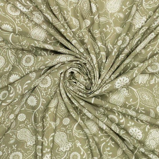 Viscose - paisley flower