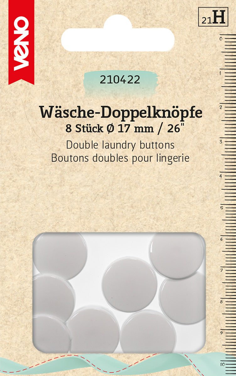 Laundry Double Buttons Assorted Sizes