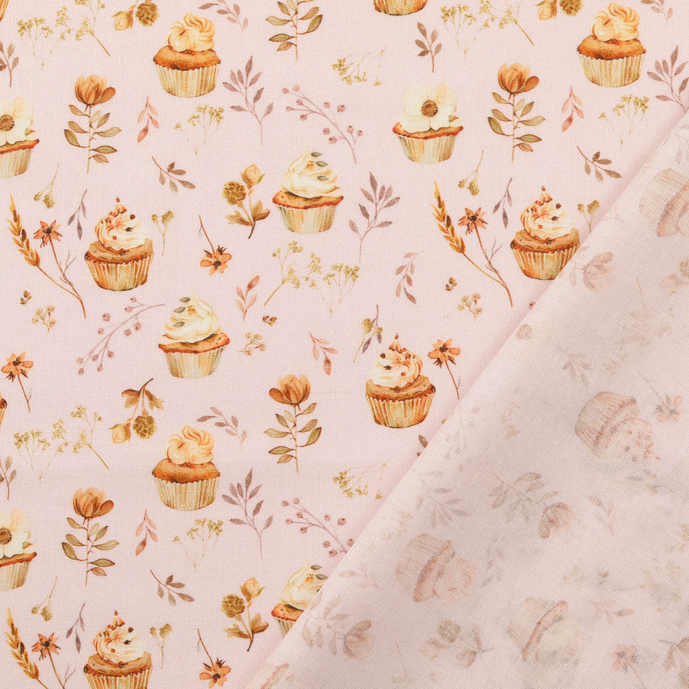 Baumwolle - Cupcake Rosa