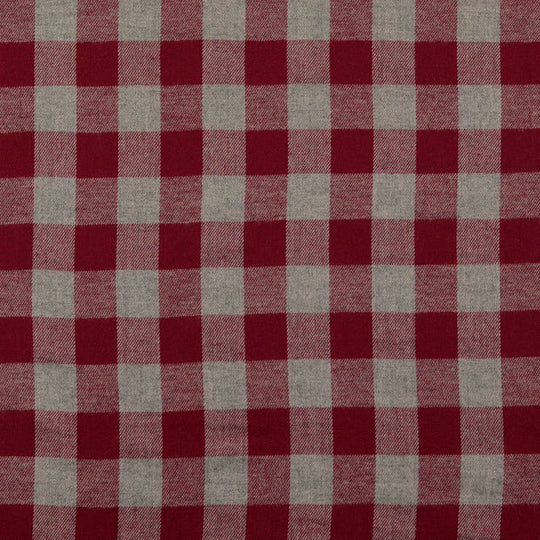 Flanell - Karo Rot/Grau groß